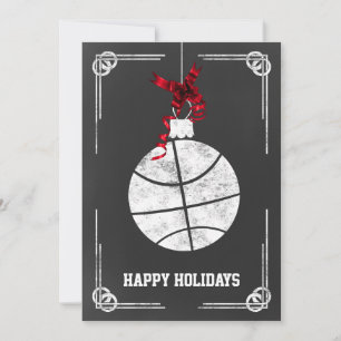 tarjetas de Navidad de jugador de baloncesto en pi