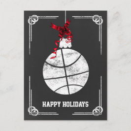 tarjetas de Navidad de jugador de baloncesto en pi