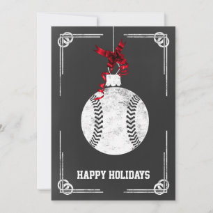 tarjetas de Navidad de jugador de béisbol de pizar