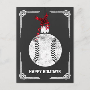 tarjetas de Navidad de jugador de béisbol de pizar