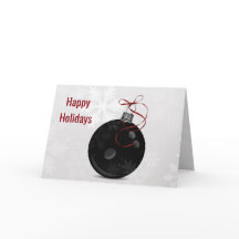 tarjetas de Navidad de jugador de bolos