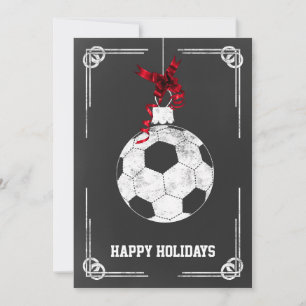 tarjetas de Navidad de jugador de fútbol de pizarr