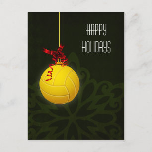 Tarjetas de Navidad de jugadora de voleibol