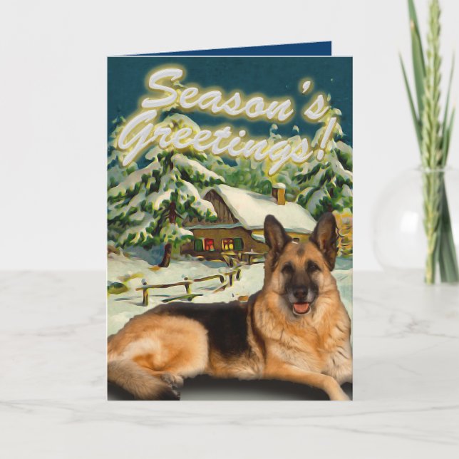 Tarjetas de Navidad de la cabina de la nieve del (Anverso)