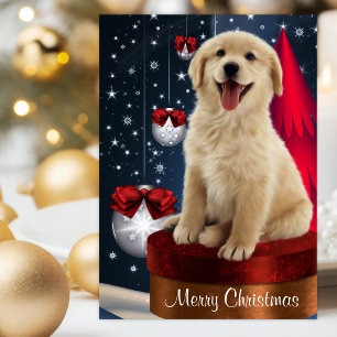 Tarjetas de Navidad de Labrador Retriever Dorado