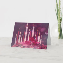 Tarjetas de Navidad de las velas del navidad