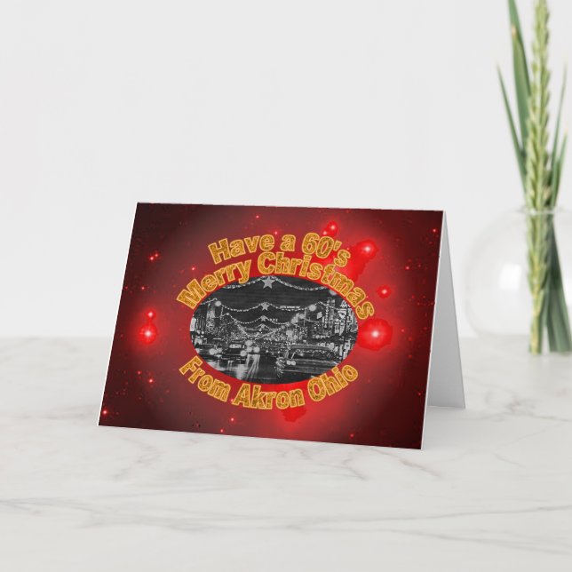 Tarjetas de Navidad de los años 60 de Akron Ohio (Anverso)