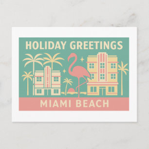 Tarjetas de Navidad de Miami Beach Art Deco