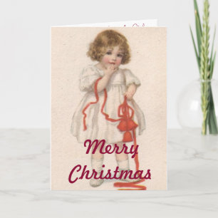 Tarjetas de Navidad de Muñecas de Papel Antiguas