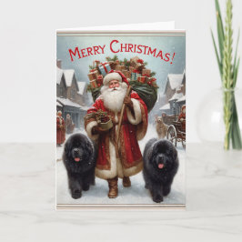 Tarjetas de Navidad de Newfs con San Nicolás Antig