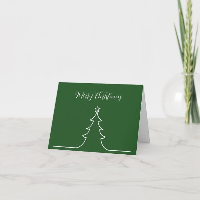 Tarjetas de Navidad de Oficina de Negocios Elegant (Anverso)
