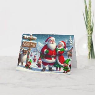 Tarjetas de Navidad de Papá Noel