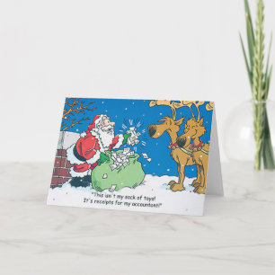 Tarjetas de Navidad de Repceits del contable de
