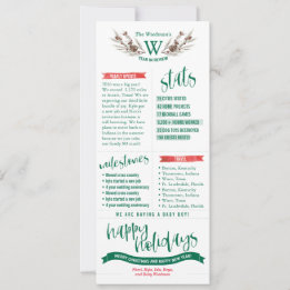 Tarjetas de Navidad de Revisión del Año con Fotos