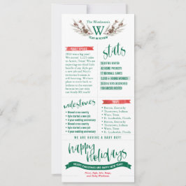 Tarjetas de Navidad de Revisión del Año con Fotos