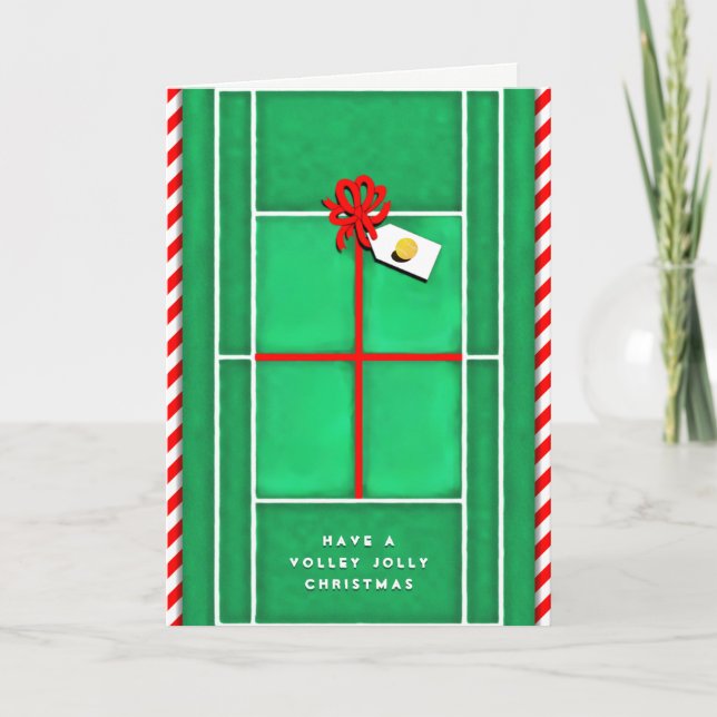 Tarjetas de Navidad de tenis (Anverso)