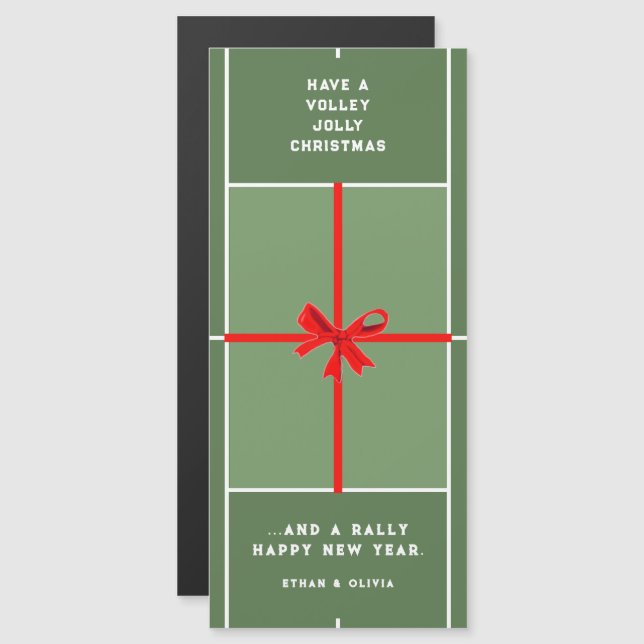 Tarjetas de Navidad de Tenis Creativas (Anverso/Reverso)