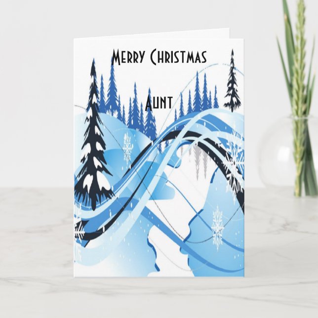 Tarjetas de Navidad de tía (Anverso)