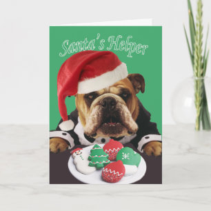 Tarjetas de Navidad del ayudante de Santa del