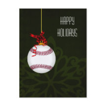 tarjetas de Navidad del jugador de béisbol