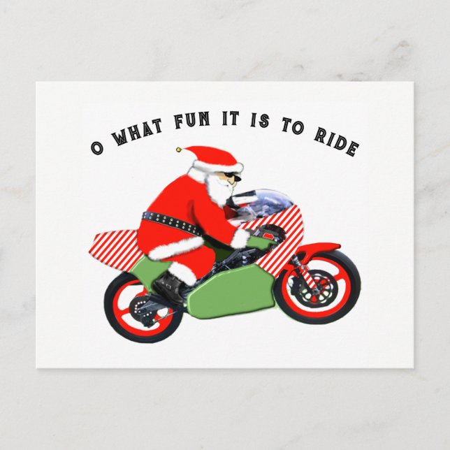 tarjetas de Navidad del motocrós (Anverso)
