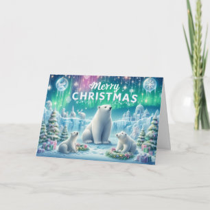 Tarjetas de Navidad del oso de Navidad.