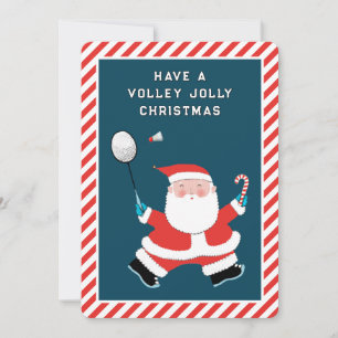 Tarjetas de Navidad Divertidas de Bádminton