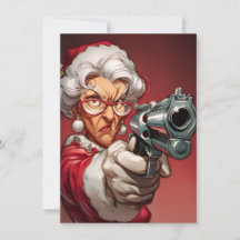 Tarjetas de Navidad divertidas de la Sra. Claus ti