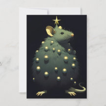 Tarjetas de Navidad Divertidas de Ratas