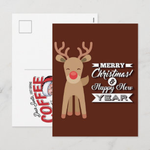 Tarjetas de Navidad divertidas de Reno, 2025