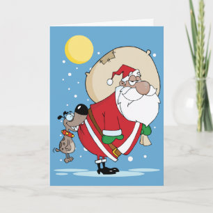 Tarjetas de Navidad divertidas de Santa