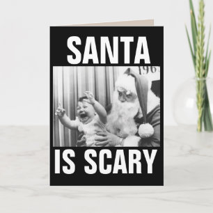 TARJETAS DE NAVIDAD DIVERTIDAS DE SANTA Y NIÑO LLO