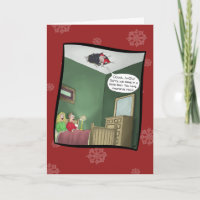 Tarjetas de Navidad divertidas: El accidente
