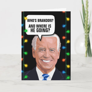 TARJETAS DE NAVIDAD DIVERTIDAS JOE BIDEN VAMOS BRA