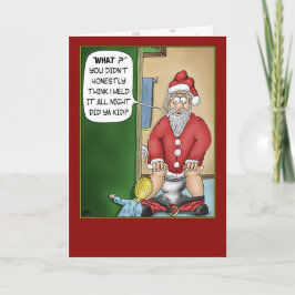 Tarjetas de Navidad divertidas: Rotura del cuarto