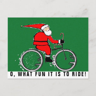 tarjetas de Navidad en bicicleta