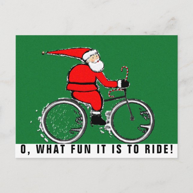 tarjetas de Navidad en bicicleta (Anverso)