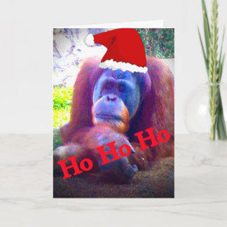Tarjetas de Navidad estándar de Orangutan
