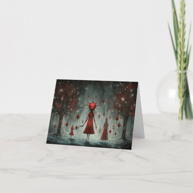 Tarjetas de Navidad Extrañas (Anverso)