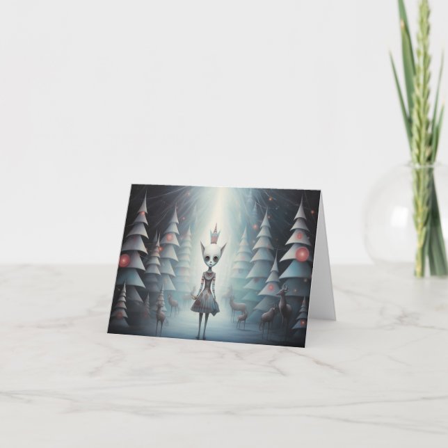 Tarjetas de Navidad Extrañas Inusuales (Anverso)