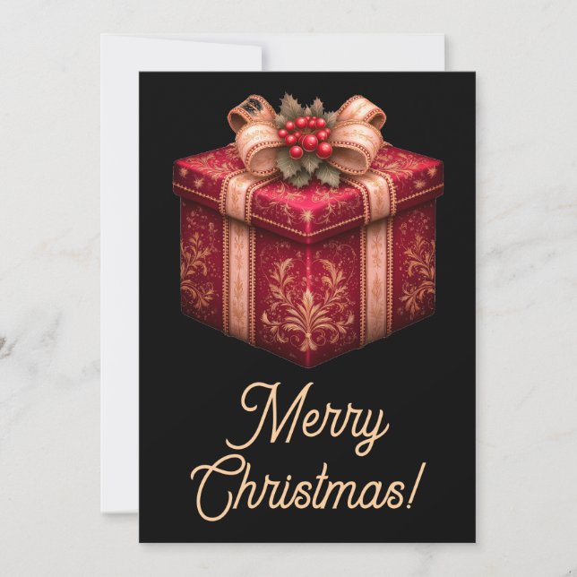 tarjetas de Navidad felices (Anverso)