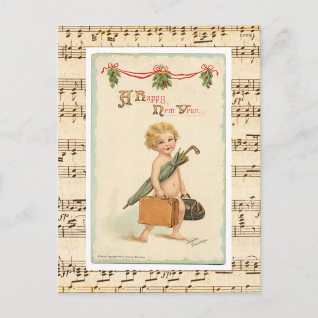 Tarjetas de Navidad Feliz Año Nuevo (Anverso)