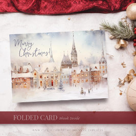 Tarjetas de Navidad, Feliz Navidad Paisaje Inverna