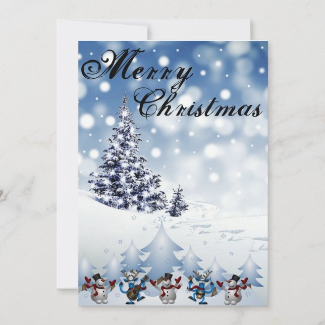 Tarjetas de navidad fotográfico (Anverso)