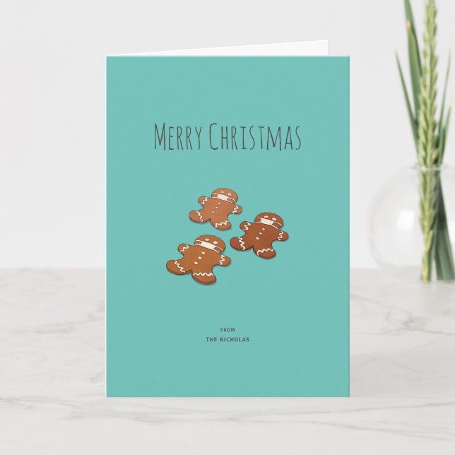 Tarjetas de navidad - Gingerbread (Anverso)