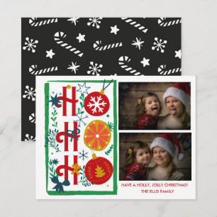 Tarjetas de Navidad Ho Ho Ho Foto Fiesta