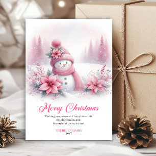 Tarjetas de Navidad Imprimibles para Niños Bosque