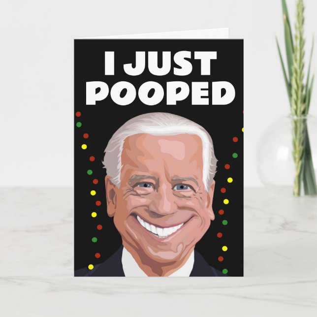 TARJETAS DE NAVIDAD JOE BIDEN HECHA CACHA (Anverso)