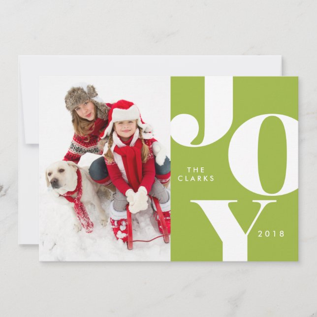 Tarjetas de Navidad JOY / Vacaciones (Anverso)