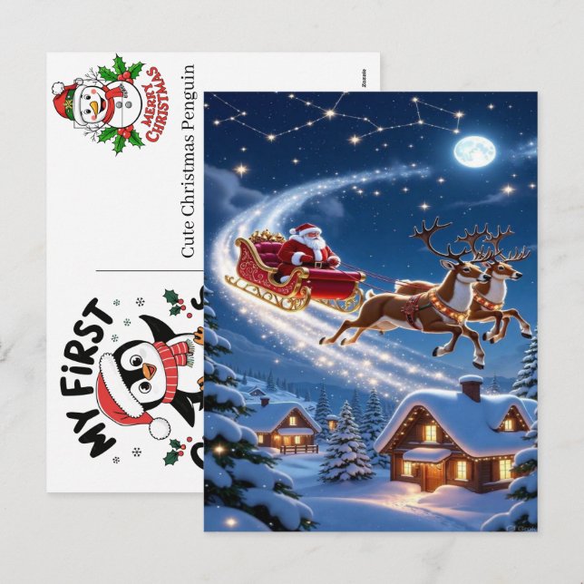 Tarjetas de Navidad Lang Coll Festivas de Cumpleañ (Anverso / Reverso)